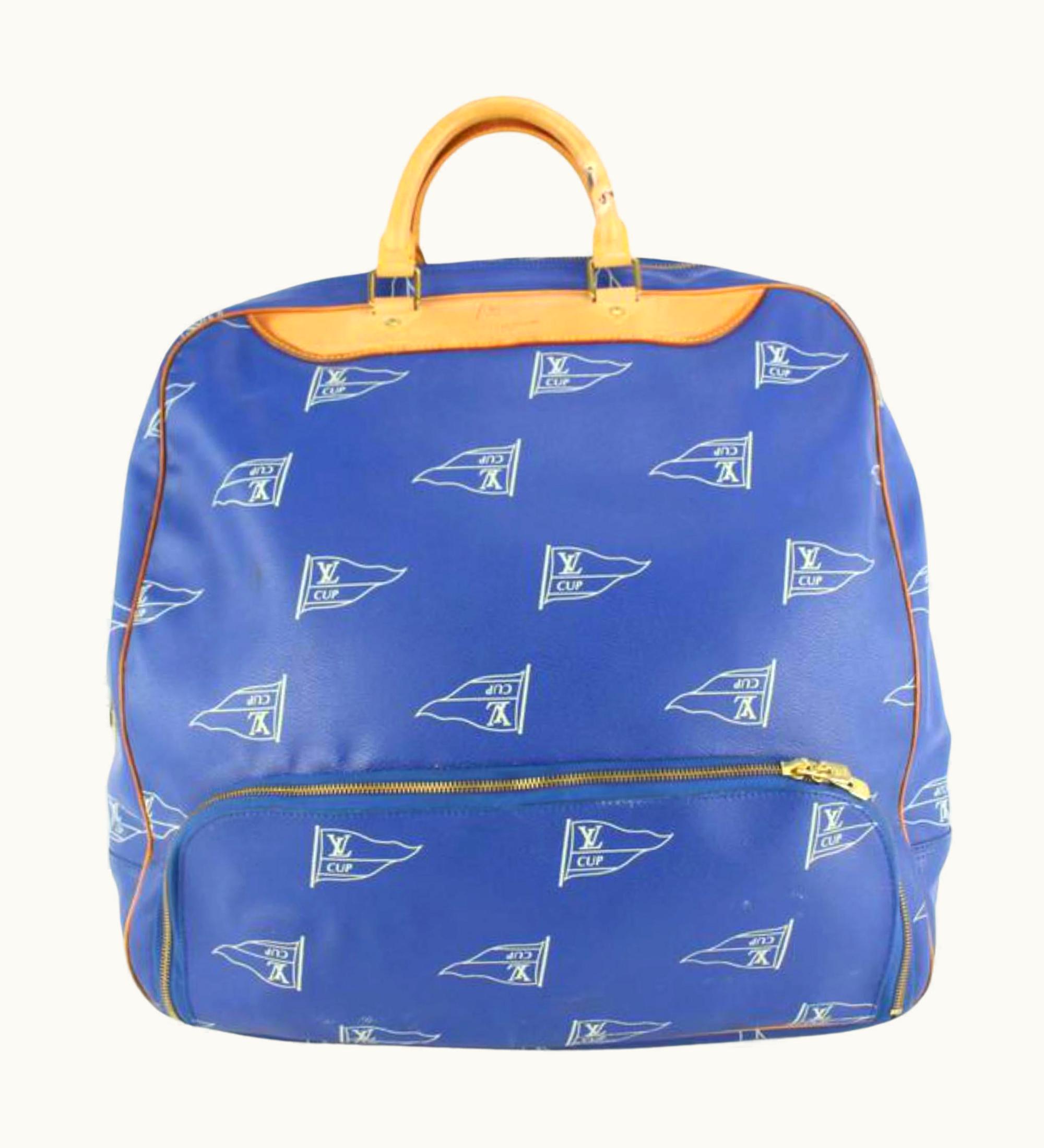 Louis Vuitton 1992 Blue Lv Cup Sac Plein Haut 41lk510s
