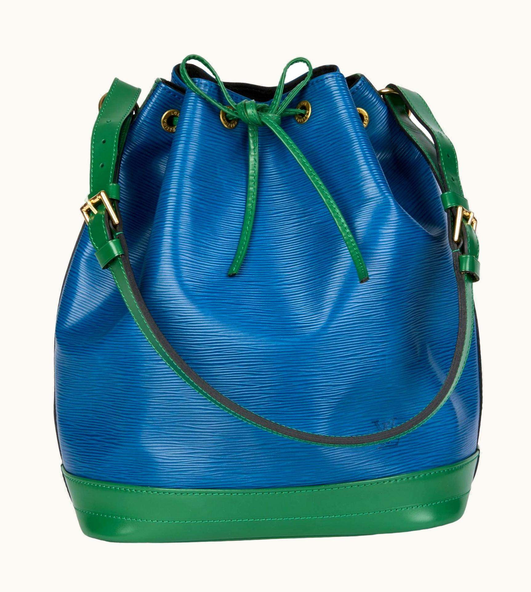 Louis Vuitton Green & Blue Epi Leather Vintage Noé