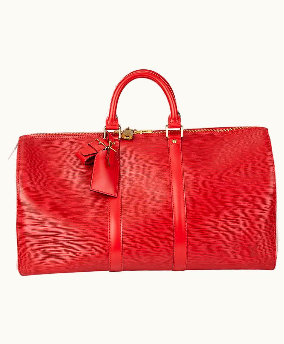 Louis Vuitton 1994 Louis Vuitton Red Epi Leather Vintage Keepall