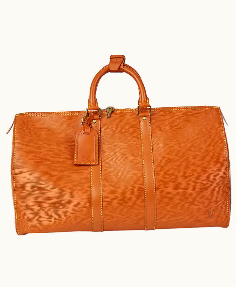 Louis Vuitton Gold Epi Leather Vintage Keepall 1994