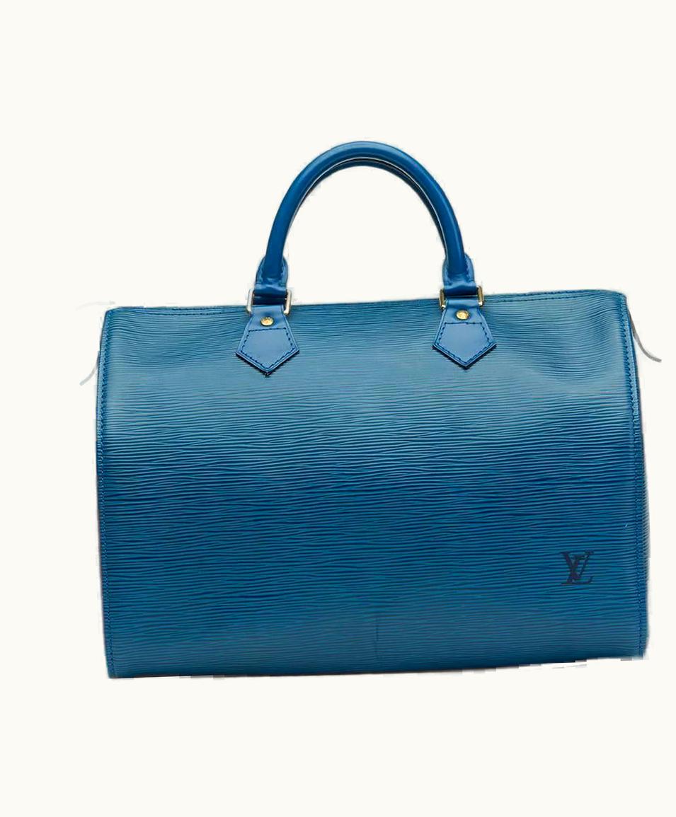 Louis Vuitton 1995 Louis Vuitton Blue Epi Leather Vintage Speedy UZ0581743