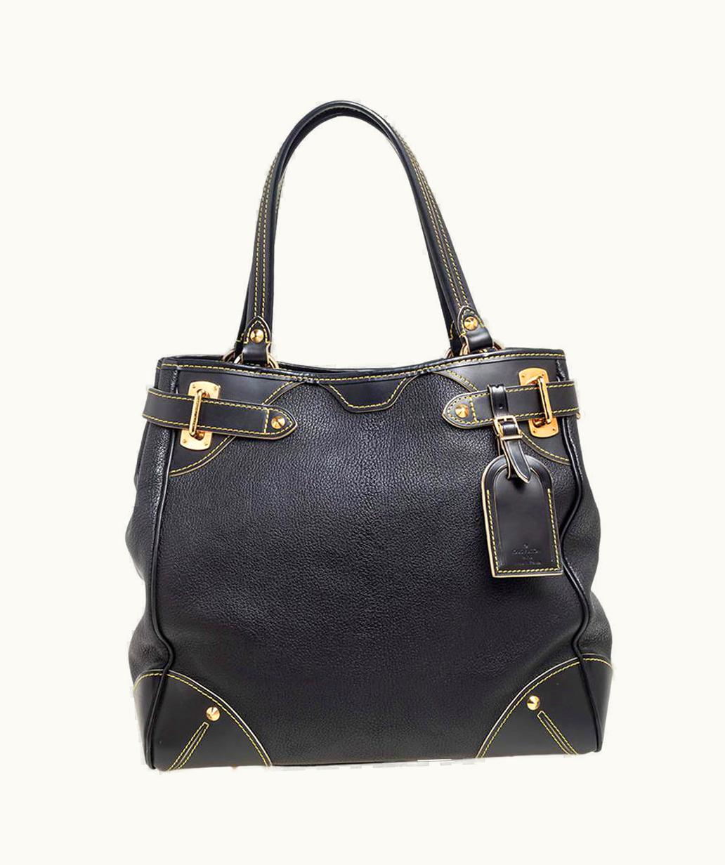 Louis Vuitton Black Suhali Leather Le Majestueux Tote