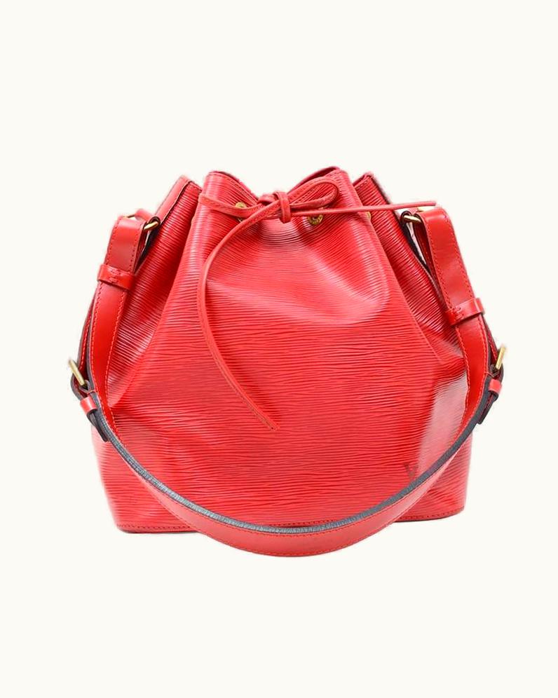 Louis Vuitton 1996 Louis Vuitton Red Epi Leather Petit Noe
