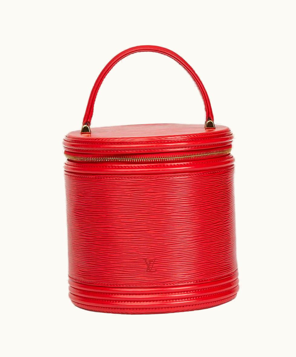 Louis Vuitton 1996 Louis Vuitton Red Epi Leather Vintage Cannes