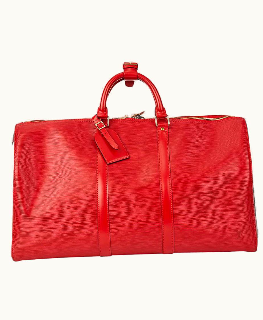 Louis Vuitton 1996 Louis Vuitton Red Epi Leather Vintage Keepall