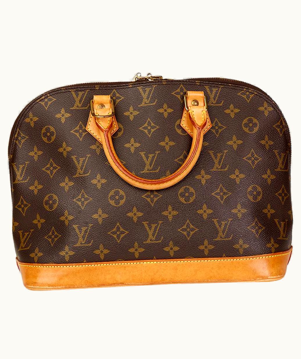 Louis Vuitton 1996 Louis Vuitton Brown Monogram Coated Canvas Vintage Alma Pm