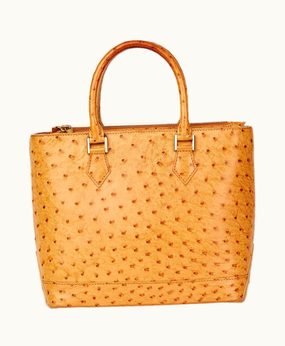 Louis Vuitton 1997 Louis Vuitton Tan Ostrich Leather Vintage Lancelot