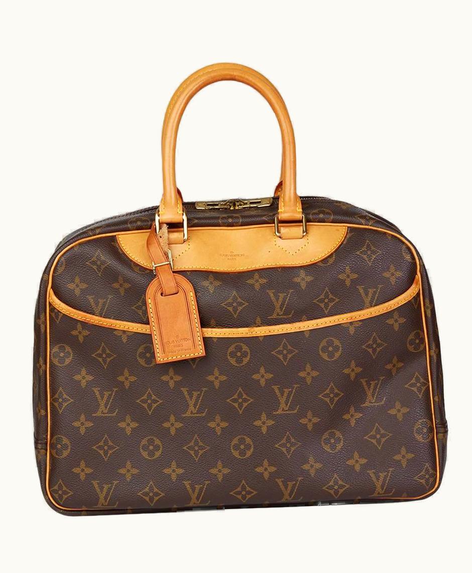 Louis Vuitton 1997 Louis Vuitton Brown Monogram Coated Canvas Vintage Deauville