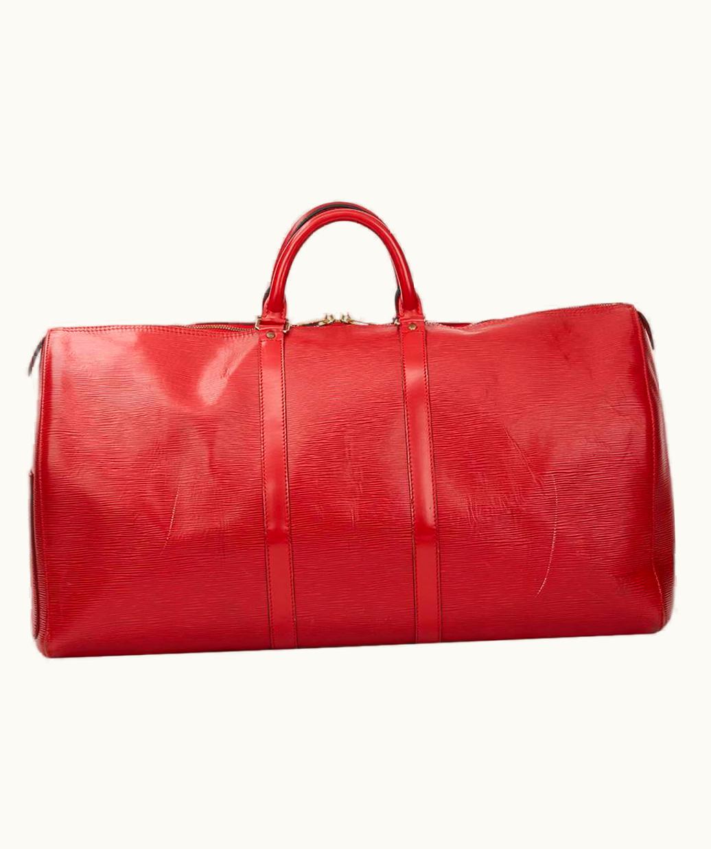 Louis Vuitton 1997 Louis Vuitton Red Epi Leather Vintage Keepall