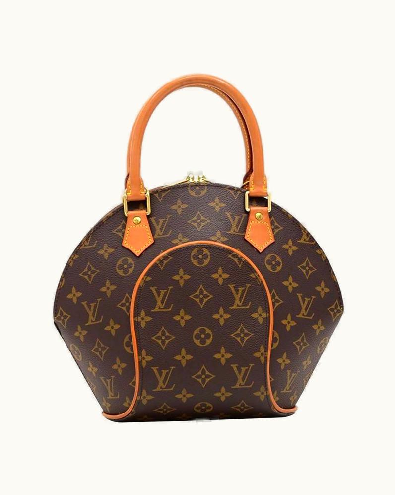 Louis Vuitton 1998 Louis Vuitton Brown Monogram Canvas Ellipse Mm