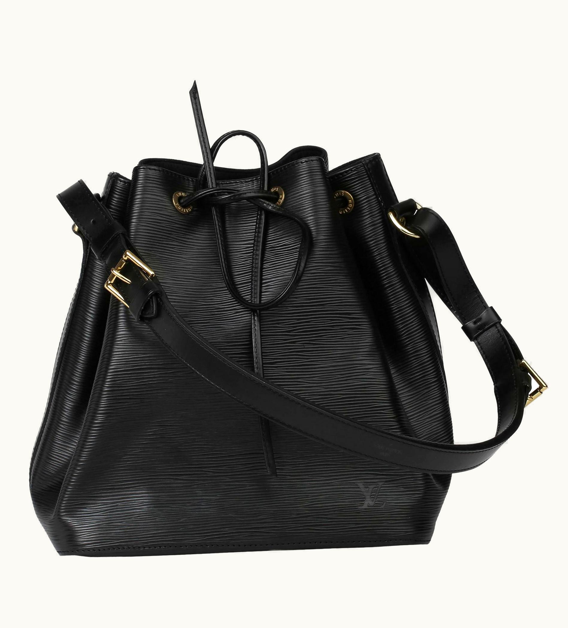 Louis Vuitton 1998 Louis Vuitton Black Epi Leather Vintage Petit Noé