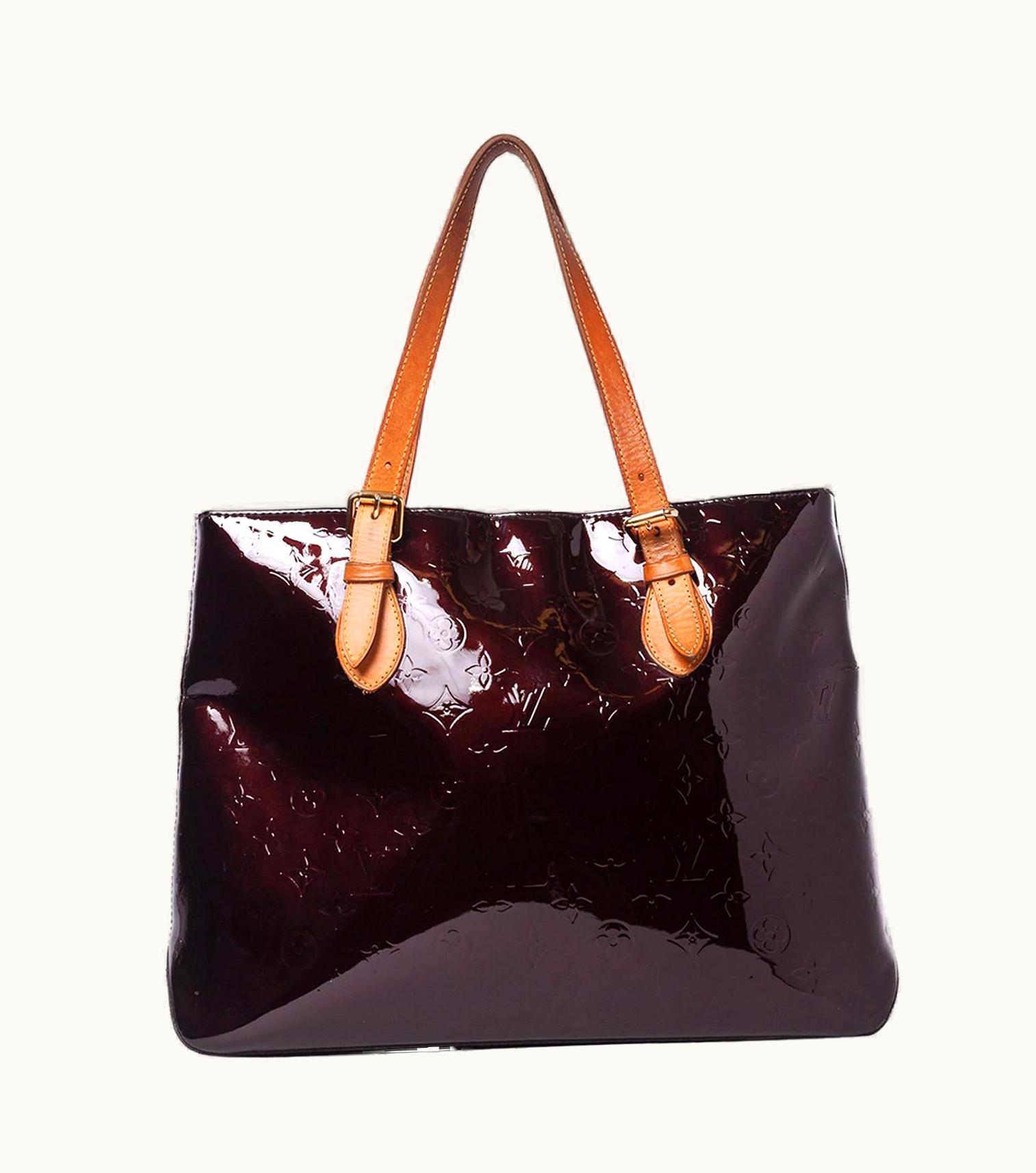 Louis Vuitton Monograma Vernis Brentwood Tote Should Bag