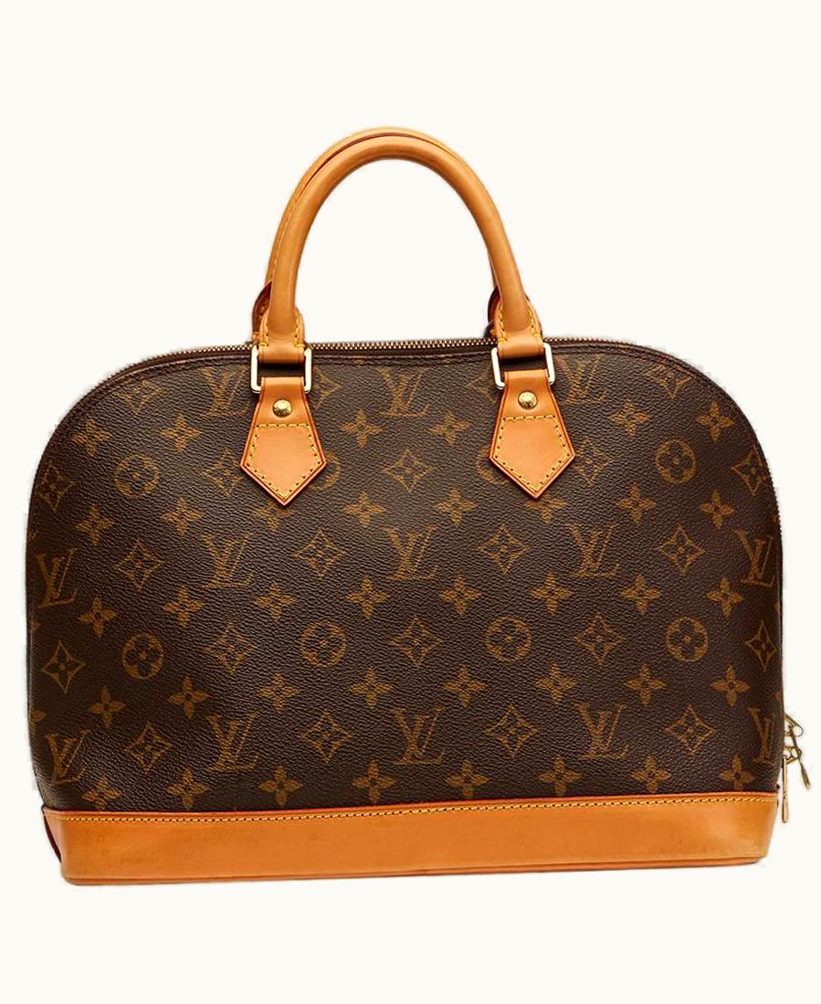 Louis Vuitton 1999 Louis Vuitton Brown Coated Monogram Canvas Alma Pm