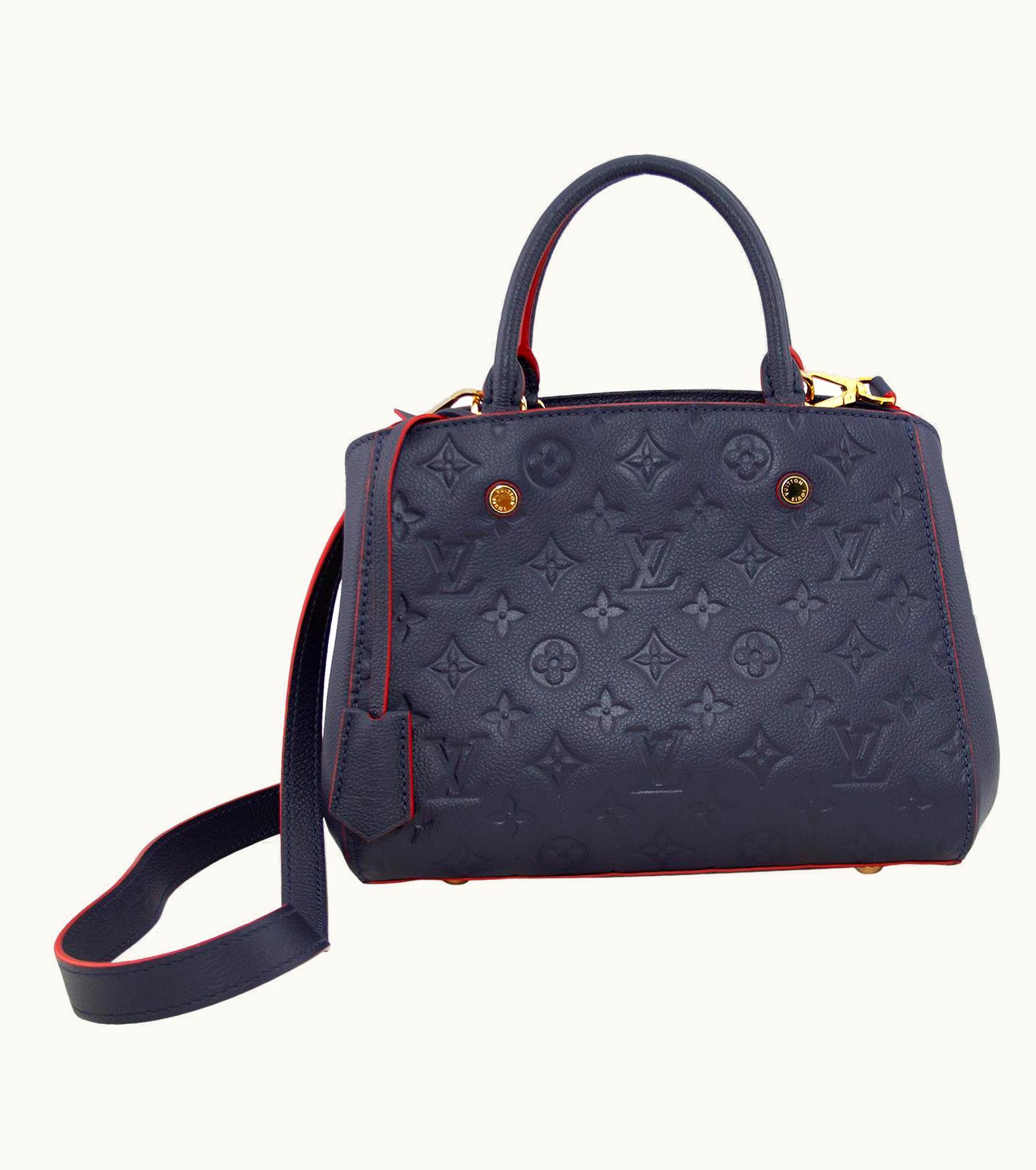 Louis Vuitton 2000' Louis Vuitton Empreinte Montaigne Bb Marine Rouge