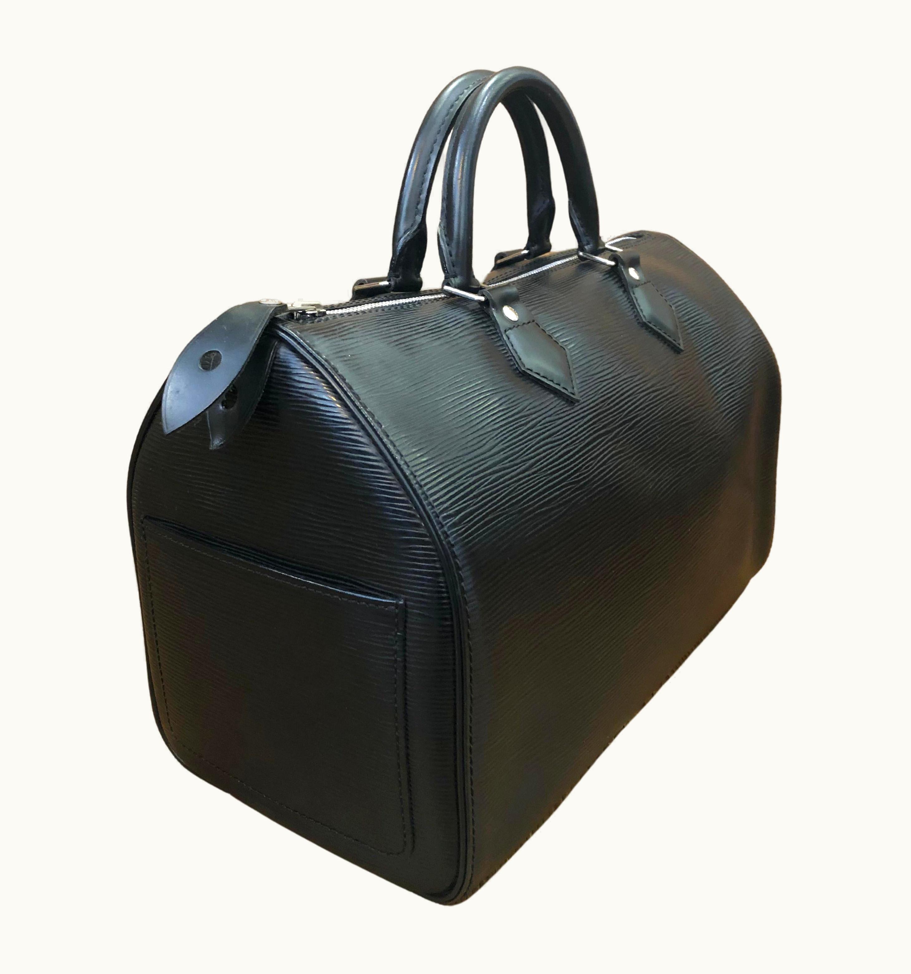 Louis Vuitton 2008 Louis Vuitton Black Epi Leather Speedy 30 Handbag