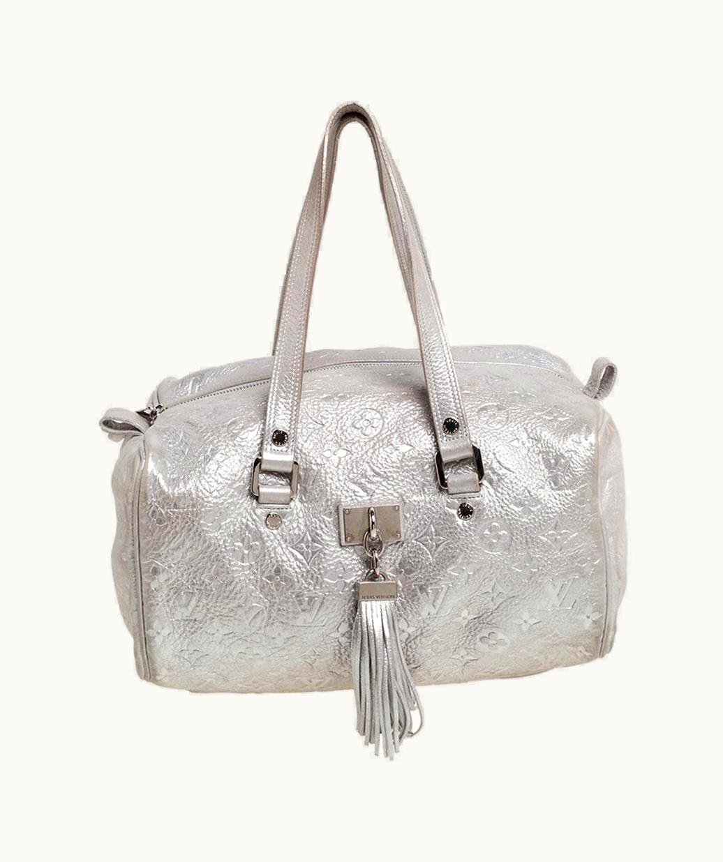 Louis Vuitton Silver Monogram Shimmer Limited Edition Comete Bag