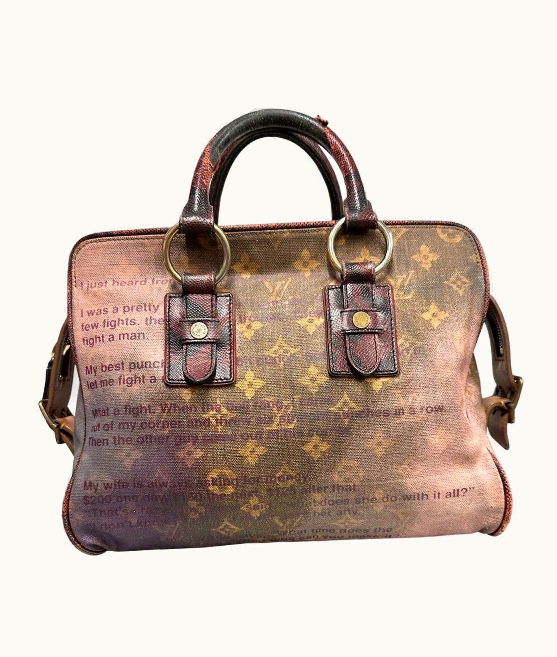 Louis Vuitton Richard Prince Mancrazy Jokes .e. Top Handle Bag