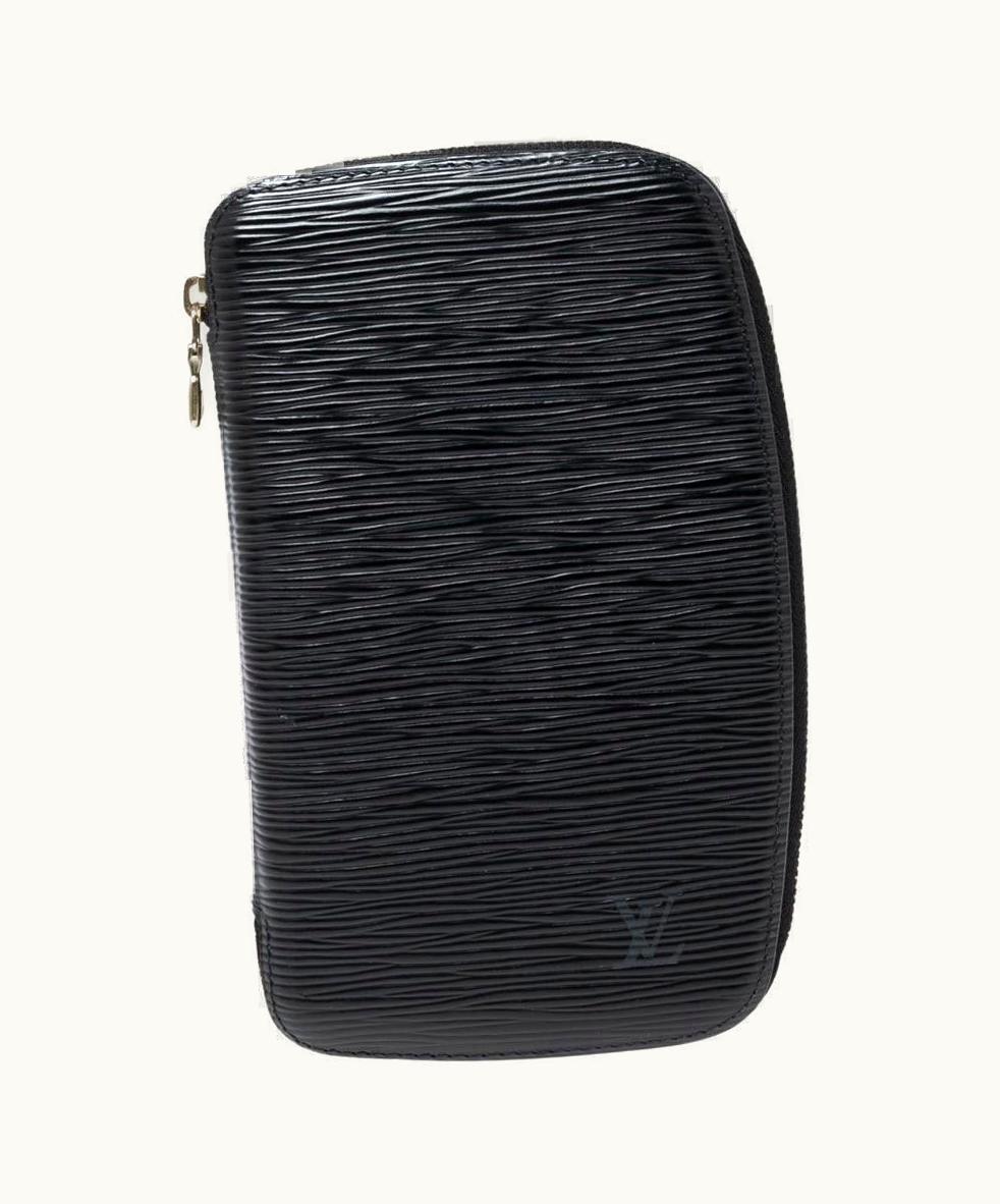 Louis Vuitton Black Epi Leather Geode Organizer Zippy Wallet