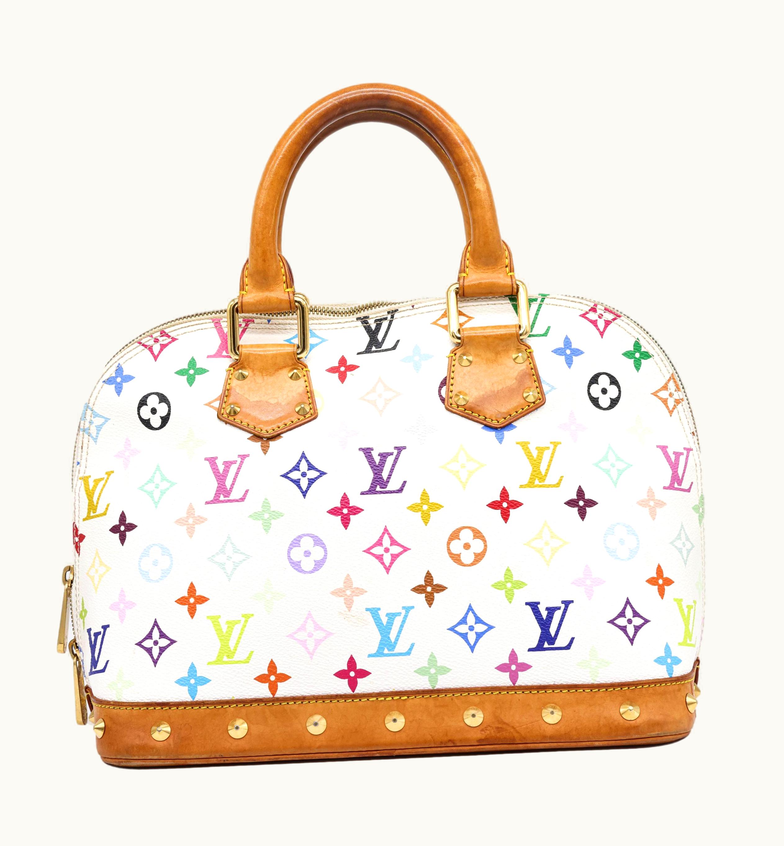 Louis Vuitton Murakami Limited Edition Monogram Multicolor Alma Top Handle Bag