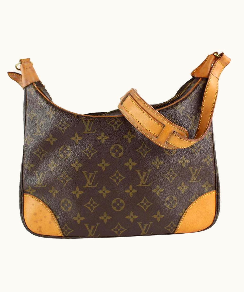 Louis Vuitton Monogram Boulogne Zip Hobo Shoulder Bag 7lvs1210