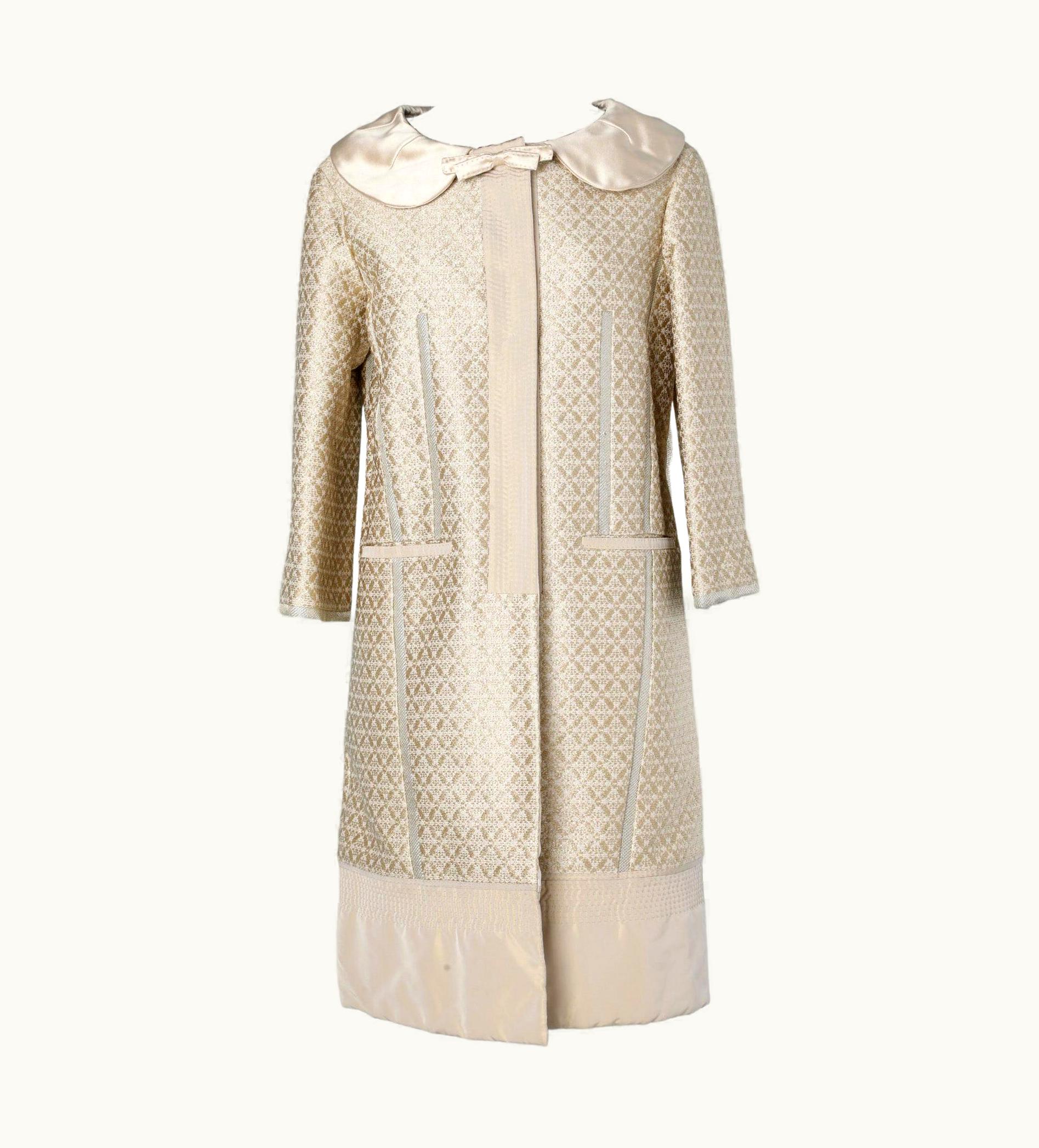 Louis Vuitton Evening Coat In Gold Lurex Marc Jacob For Louis Vuitton