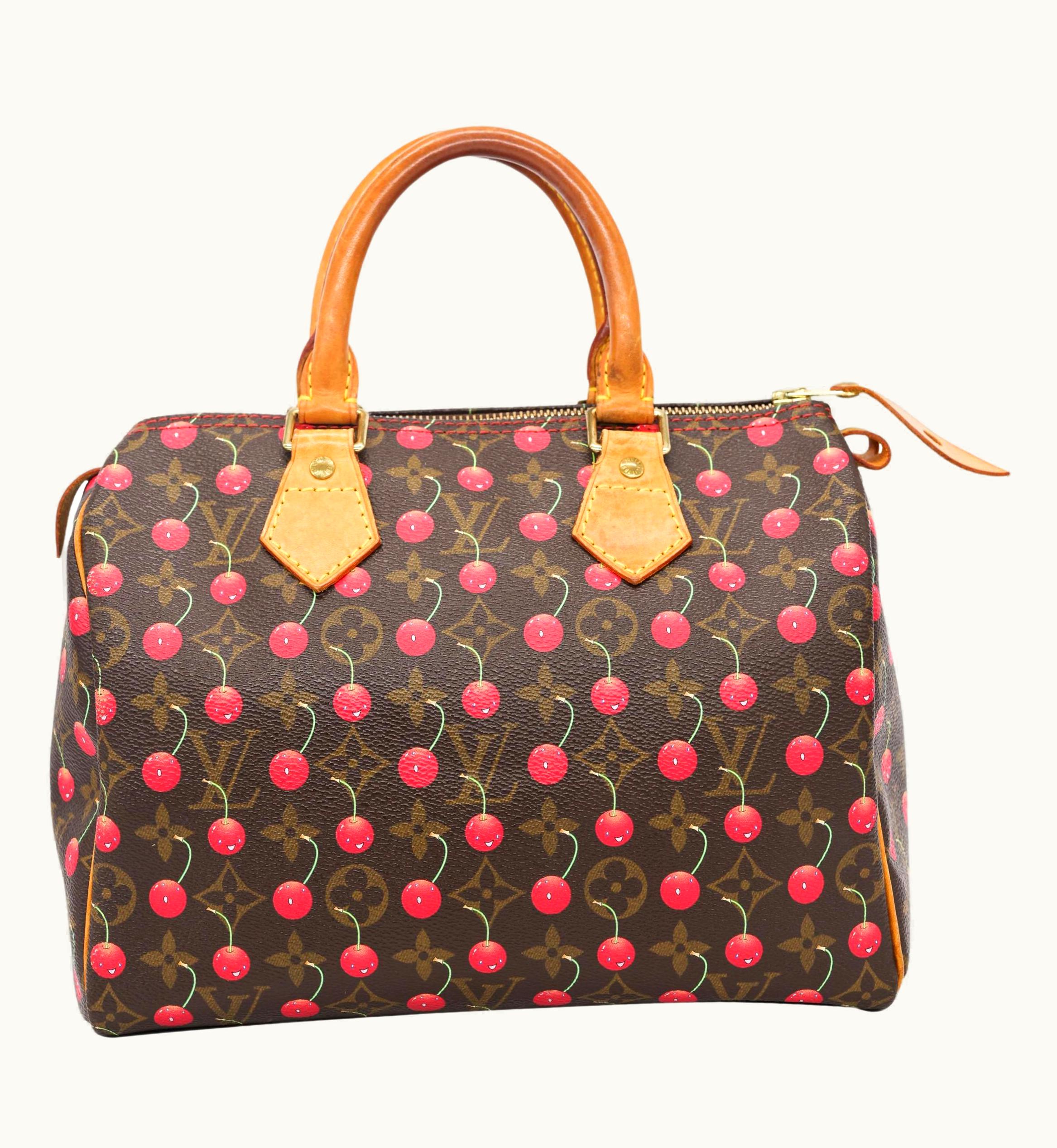 Louis Vuitton Limited Edition Takashi Murakami Cerises Speedy 25 Handbag
