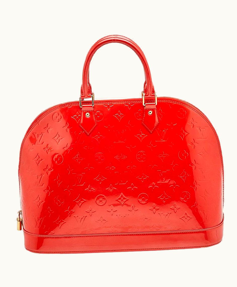 Louis Vuitton Orange Sunset Monogram Vernis Alma Gm Bag UZ0582001
