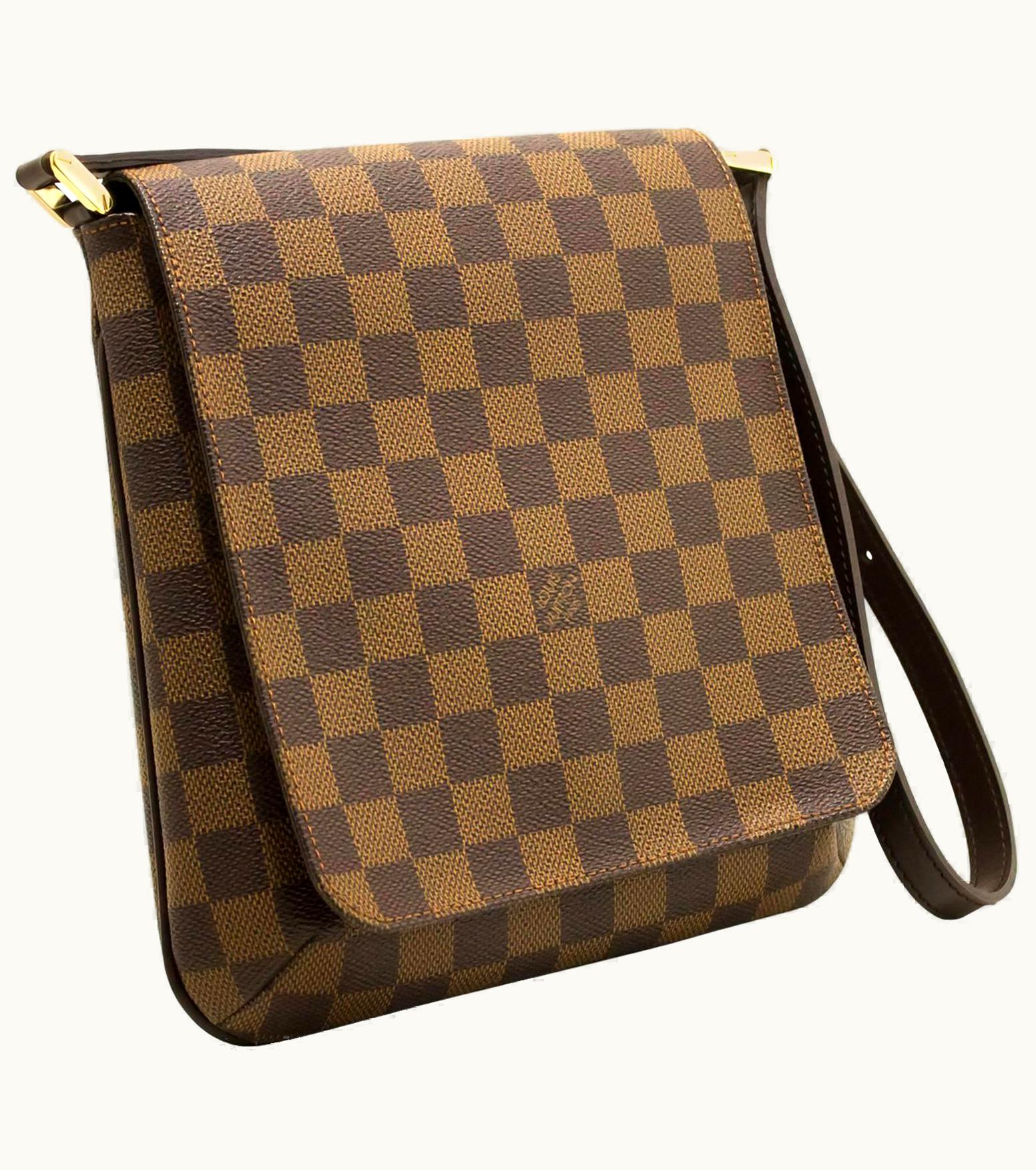 Louis Vuitton Damier Ebene Musette Salsa Short Strap Shoulder Bag