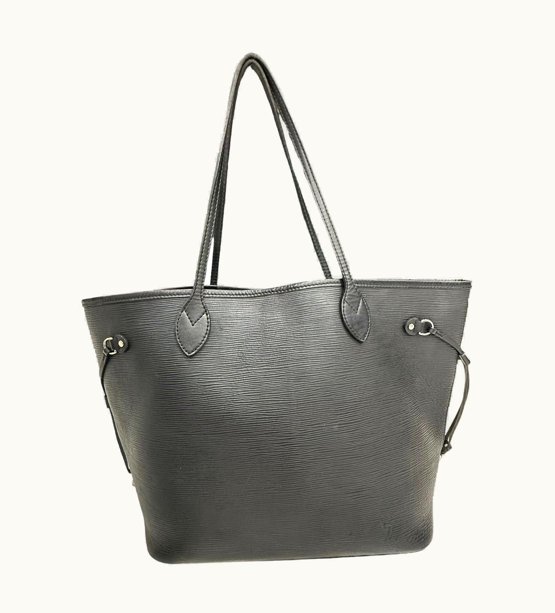 Louis Vuitton Louis Vuitton Neverfull mm Black Epi Leather Shoulder Bag