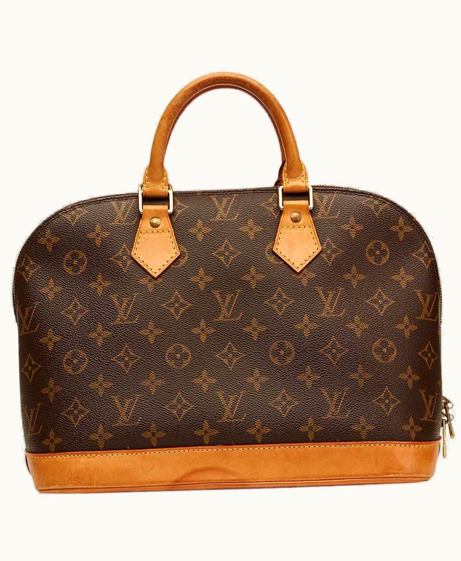Louis Vuitton 2001 Louis Vuitton Brown Coated Monogram Canvas Alma Pm