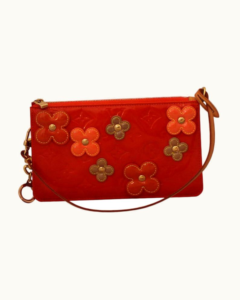 Louis Vuitton Louis Vuitton Orange Vernice Flower Lexington Handbag 2002 (Spain)