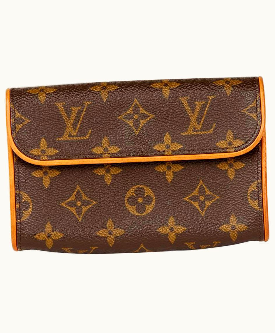 Louis Vuitton 2002 Louis Vuitton Brown Monogram Coated Canvas Pochette Florentine