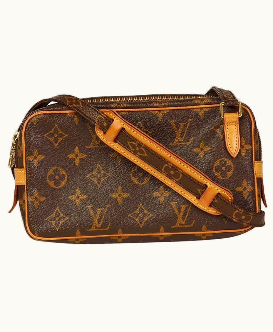 Louis Vuitton 2002 Louis Vuitton Brown Monogram Coated Canvas Marly Bandouliere