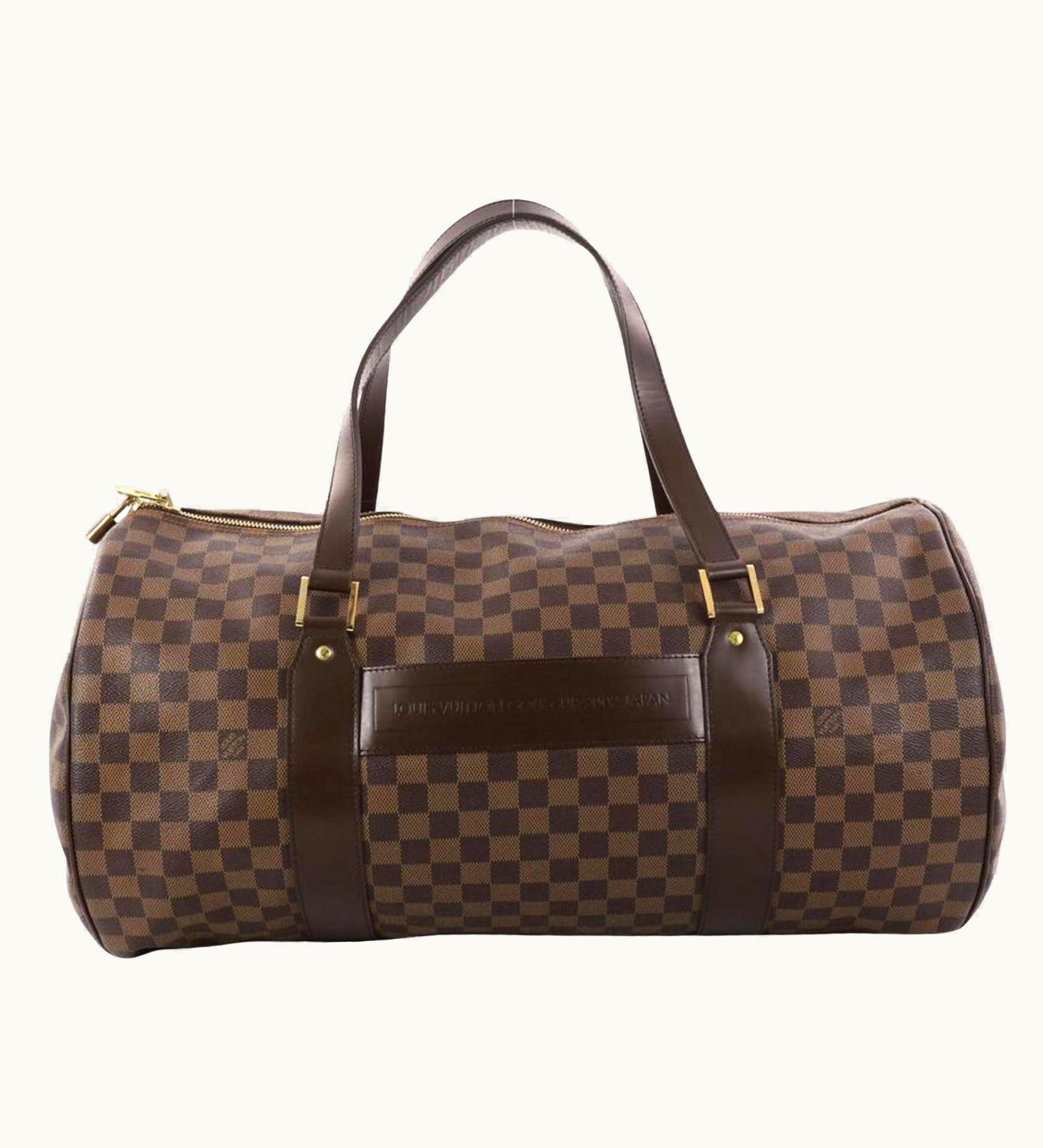Louis Vuitton Louis Vuitton 2002 Golf Damier Ebene Cup Sac Polochon Duffle 34lv223s