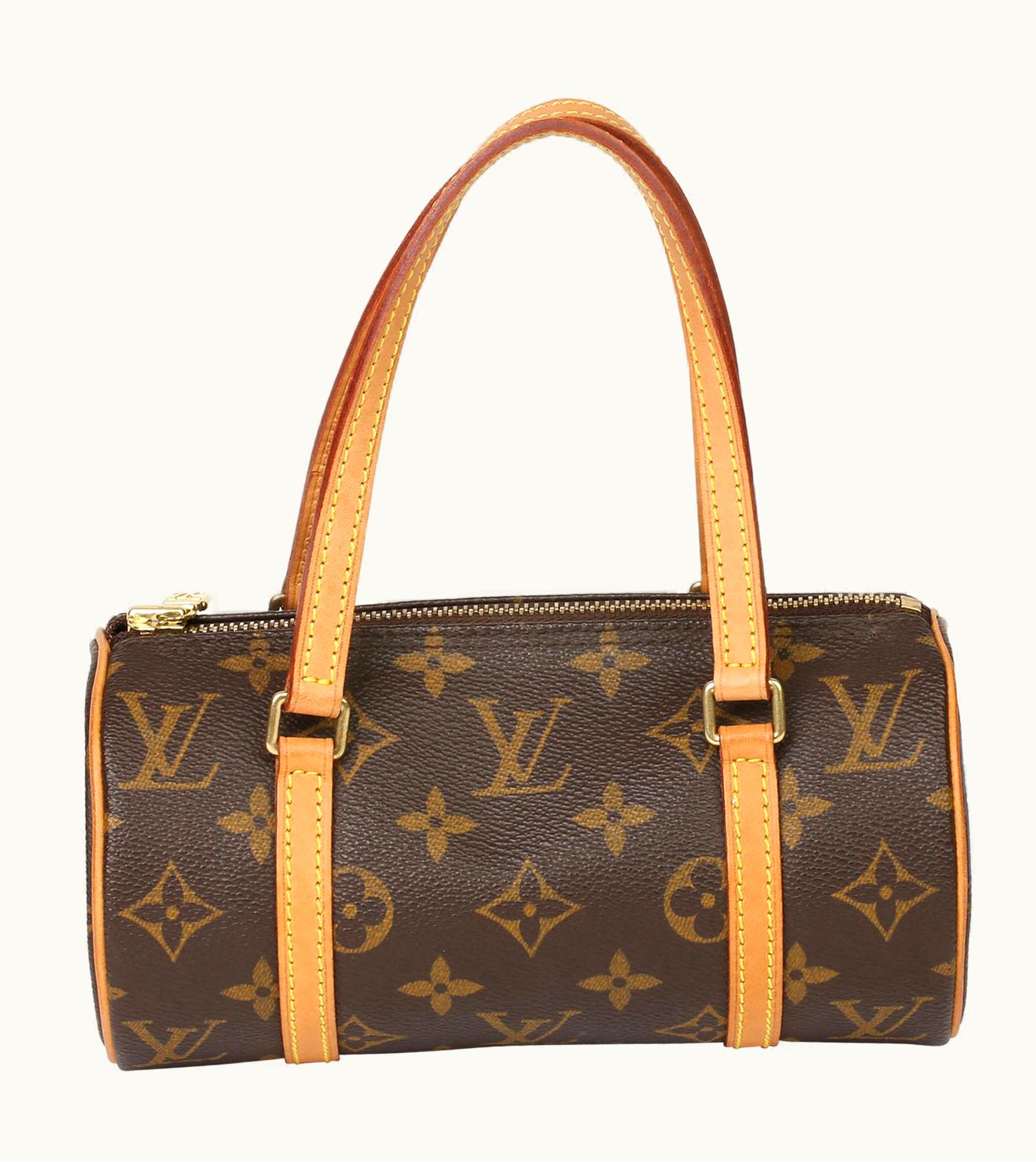 Louis Vuitton 2003 Louis Vuitton Brown Monogram Coated Canvas & Leather Mini Papillion