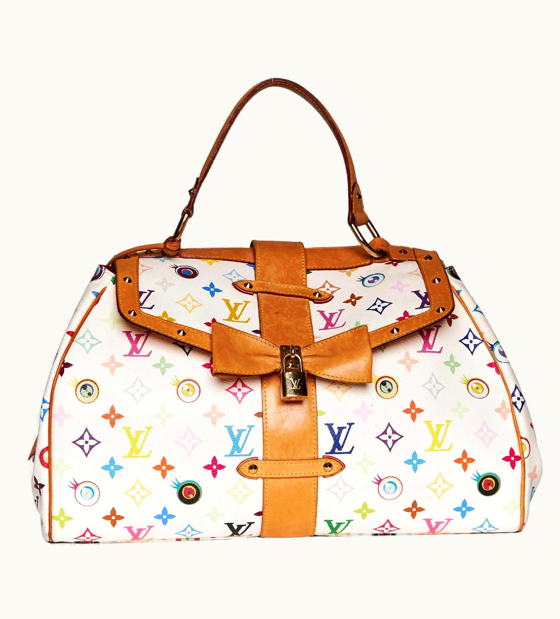 Etro Louis Vuitton Murakami Multicolor Monogram Eye Love You Sac Retro Gm (2003) Rare