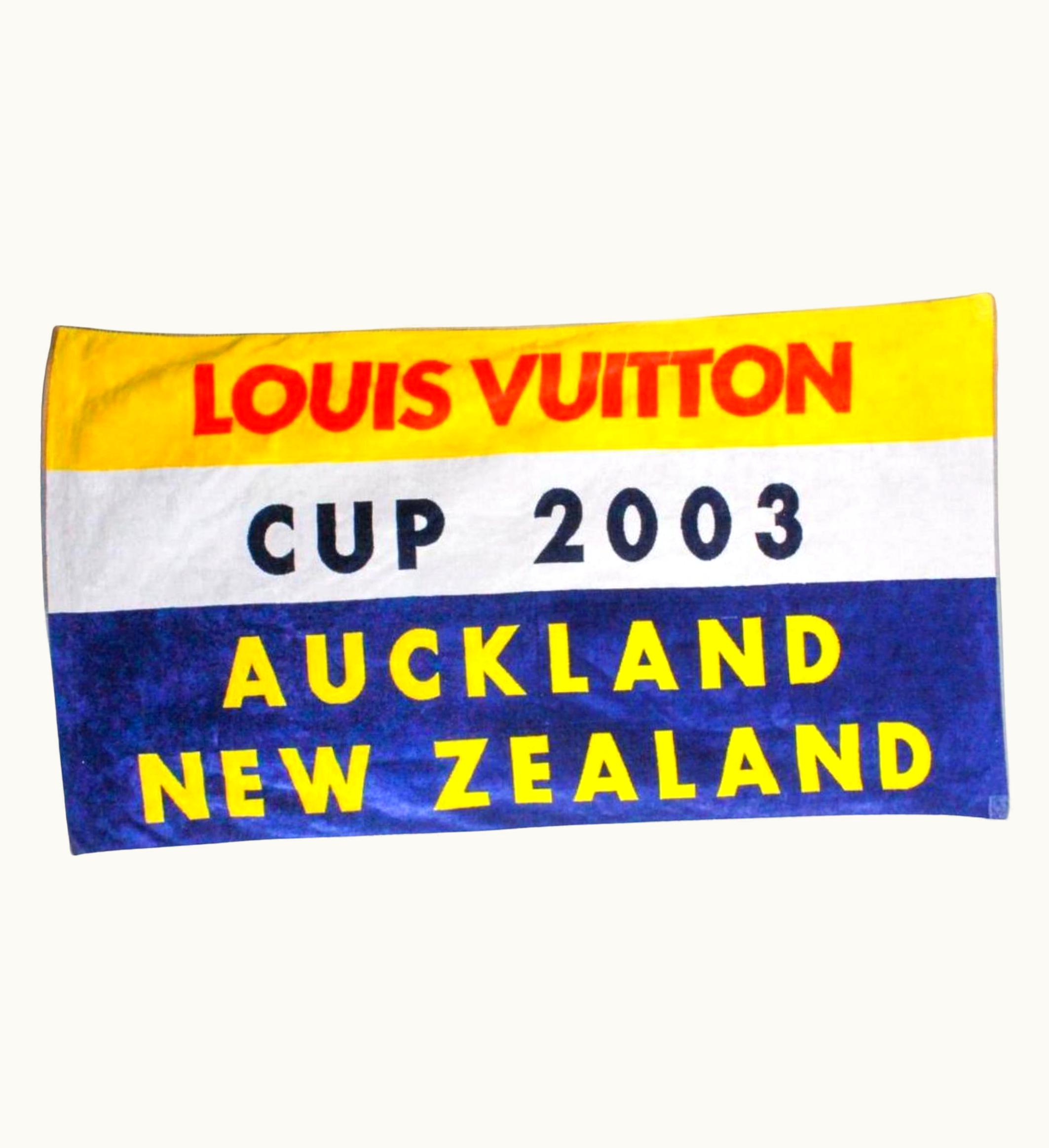 Louis Vuitton Louis Vuitton Xl Huge Blue Yellow Red 2003 Auckland Lv Cup Towel Throw