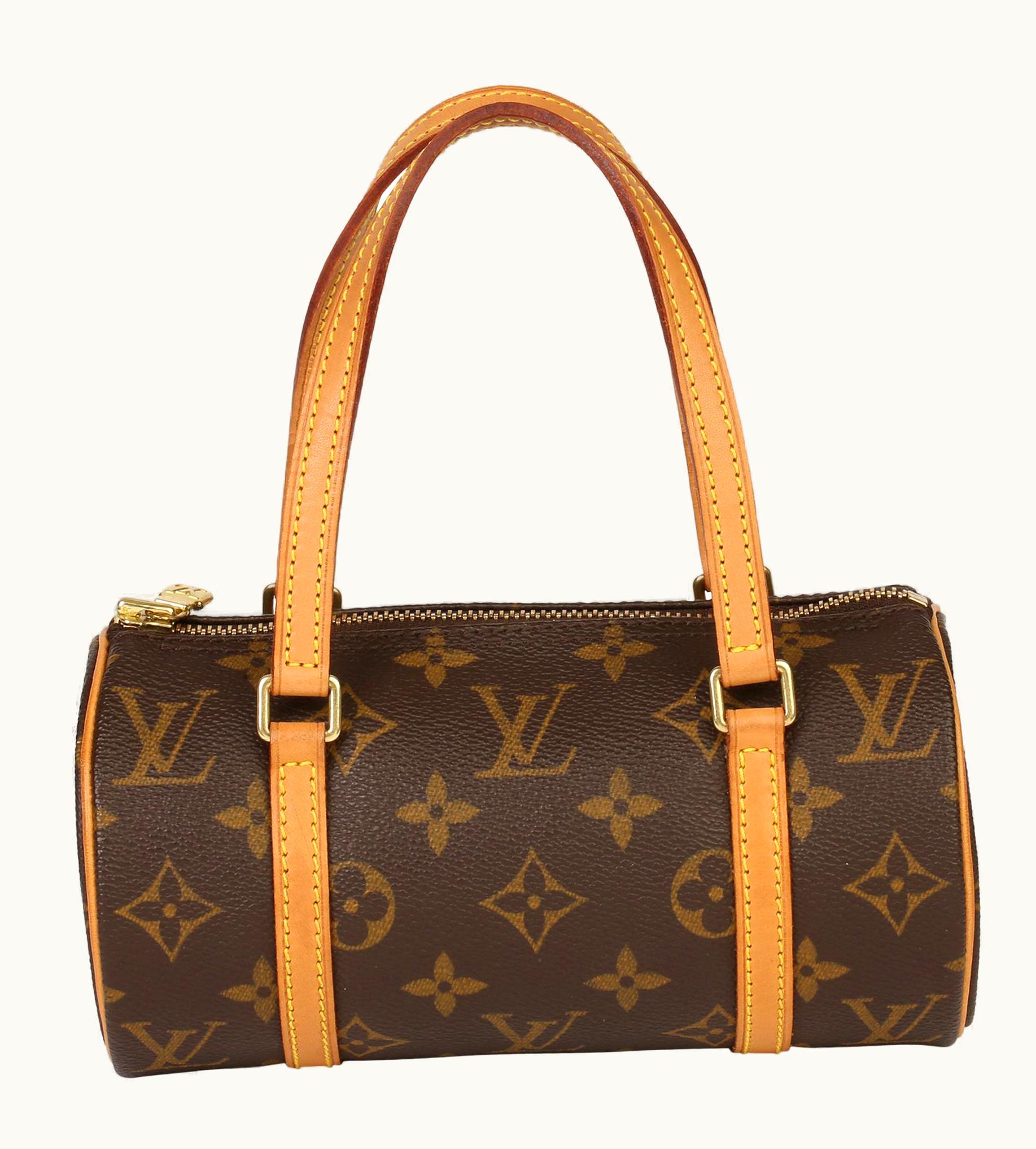 Louis Vuitton Louis Vuitton Brown Monogram Coated Canvas & Vachetta Leather Mini Papillion