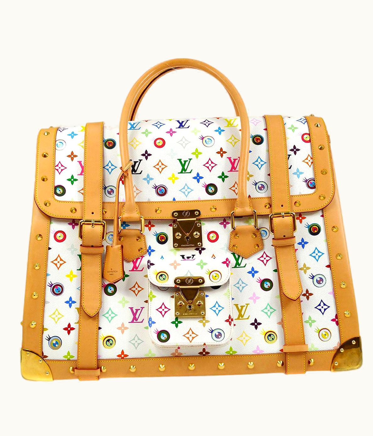 Louis Vuitton Louis Vuitton Multi Color Love Monogram Canvas Gold Hardware Top Handle Bag