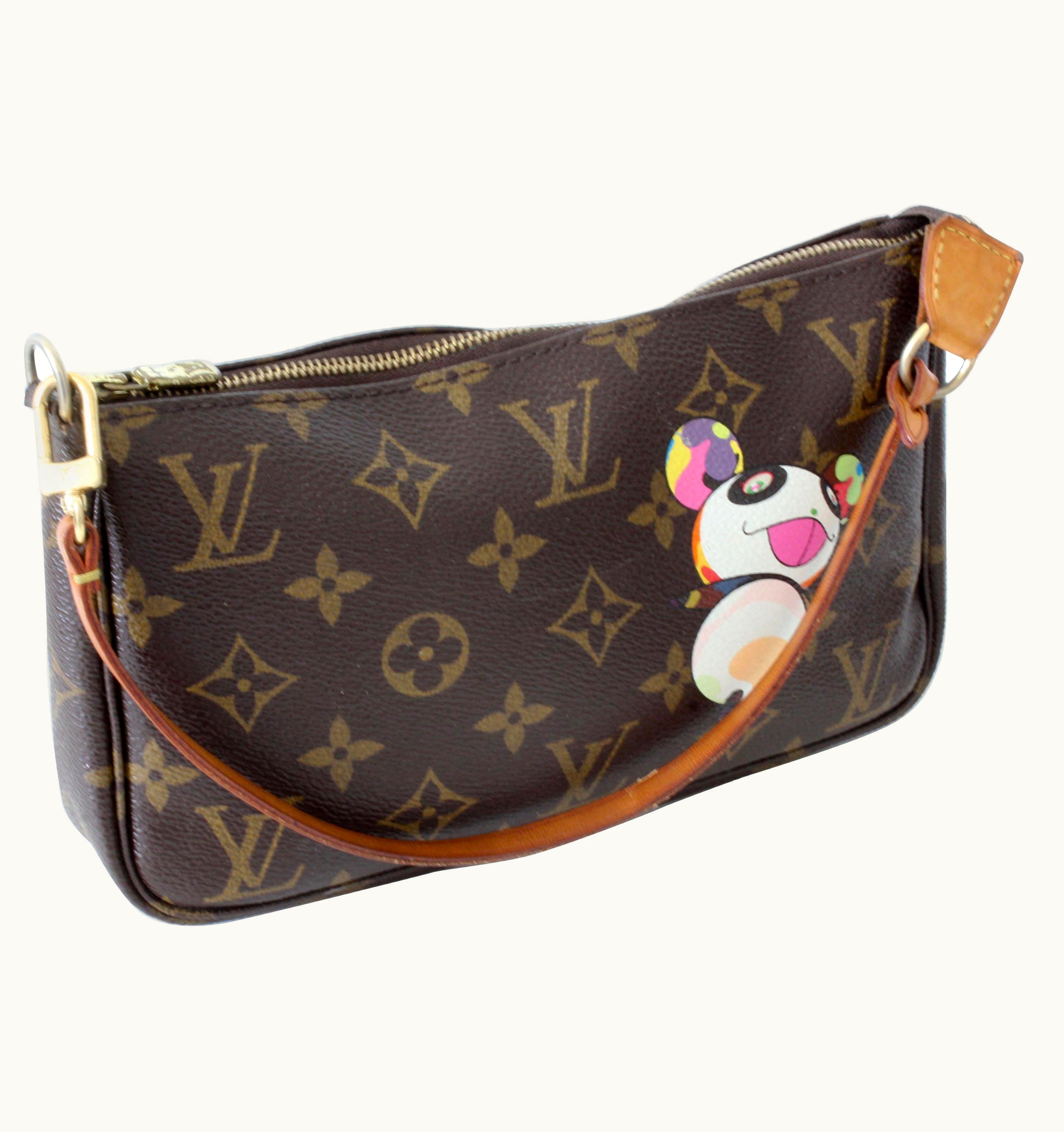 Louis Vuitton Louis Vuitton Takashi Murakami Panda Bag Pochette Rare 2004