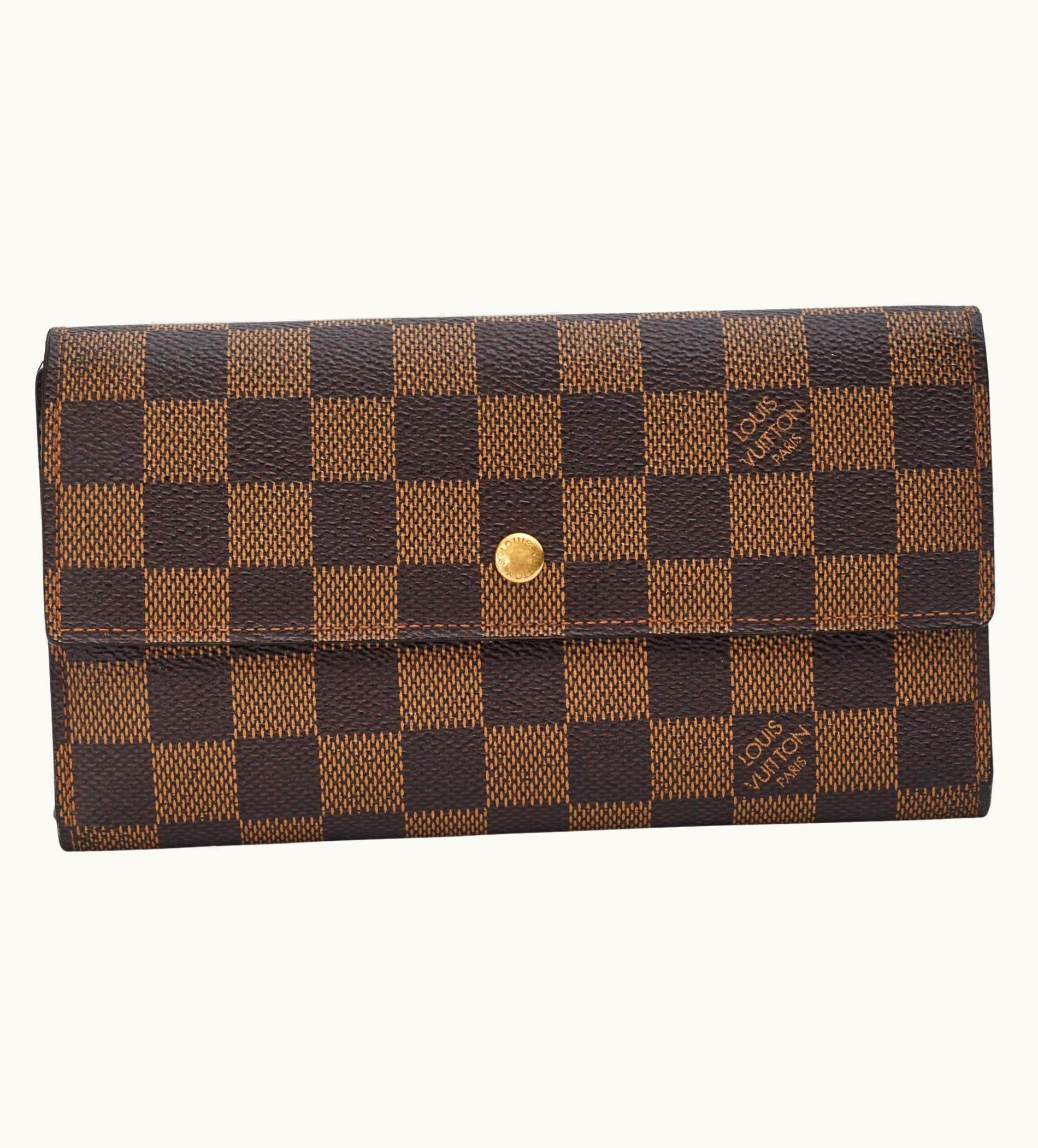 Louis Vuitton Louis Vuitton Damier Ebene Porte Tresor International Wallet (2004)