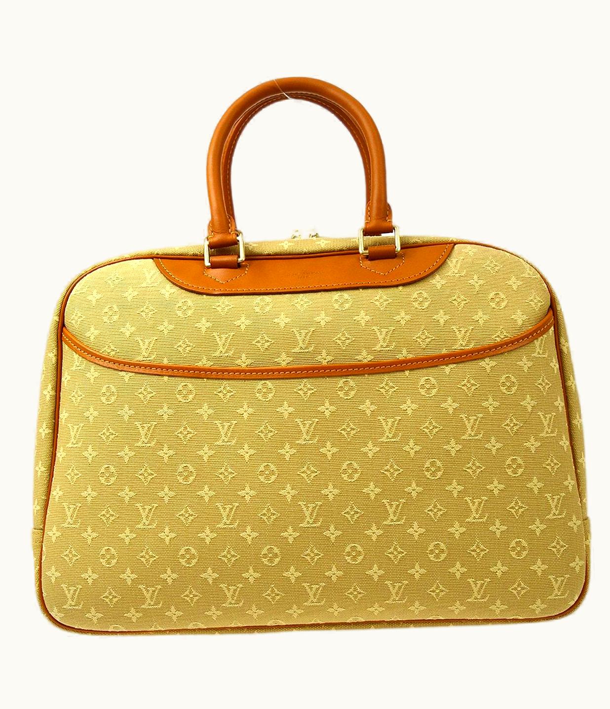 Louis Vuitton Louis Vuitton Special Order Beige Monogram Canvas Travel Carryon Top Handle Bag