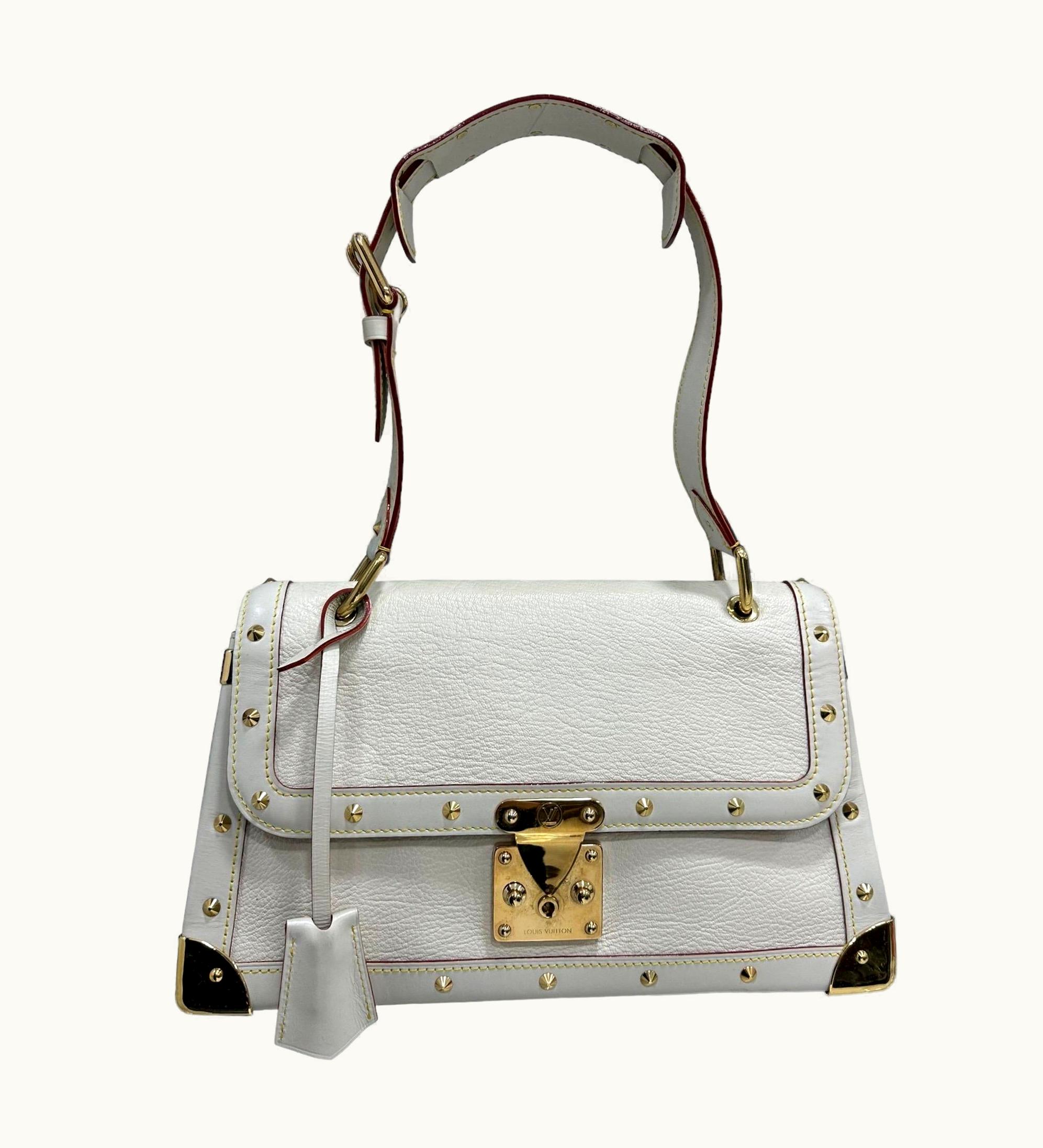 Louis Vuitton Louis Vuitton Le Talentueux Top Handle Bag White Leather With Gold Hardware