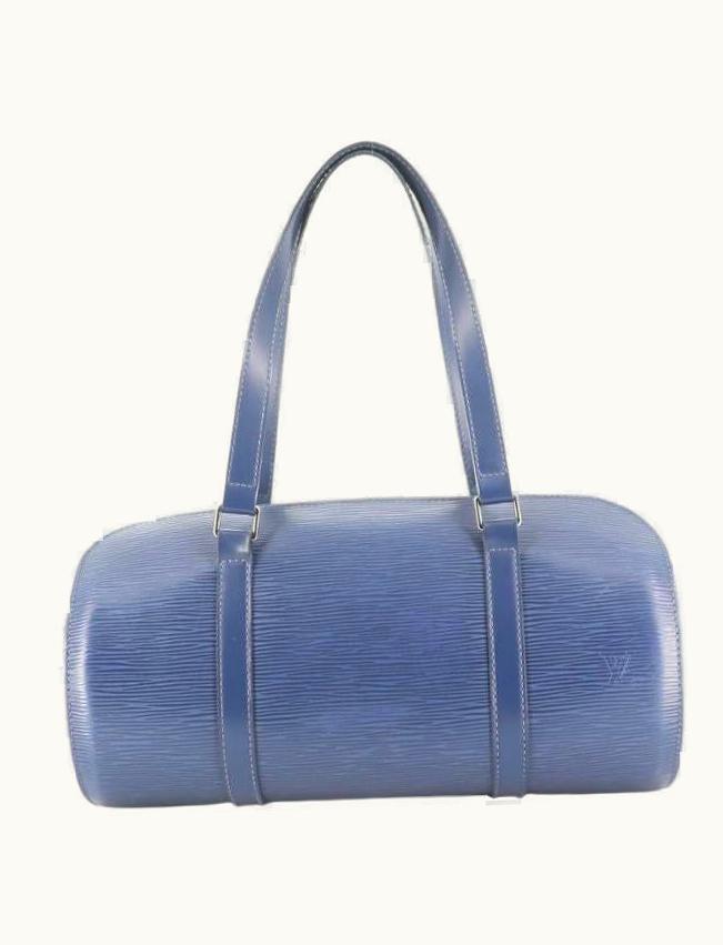 Louis Vuitton Louis Vuitton Soufflot Epi Bag In Blue Epi Leather