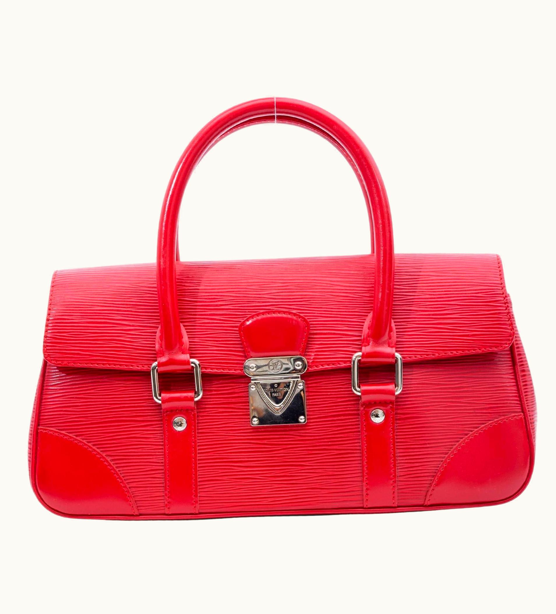 Louis Vuitton Louis Vuitton Red Epi Leather Segur Pm Handbag (2005)