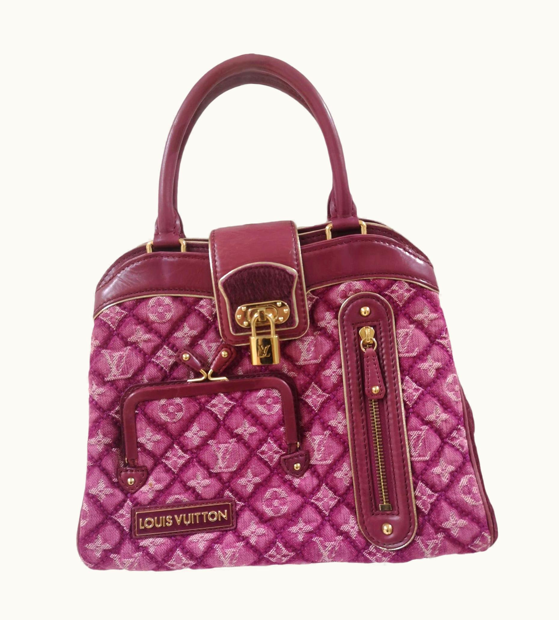 Louis Vuitton Louis Vuitton Monogram Denim Fuchsia Linda Limited Edizion Bag