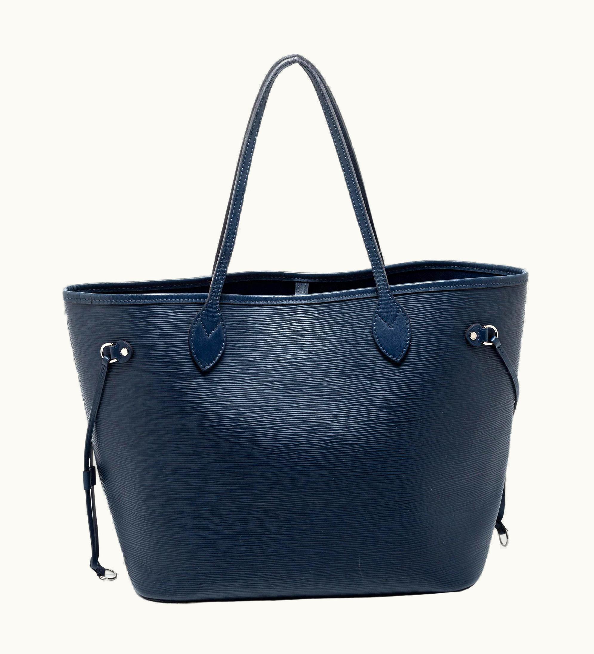 Louis Vuitton Louis Vuitton Blue Marine Epi Leather Neverfull mm Bag