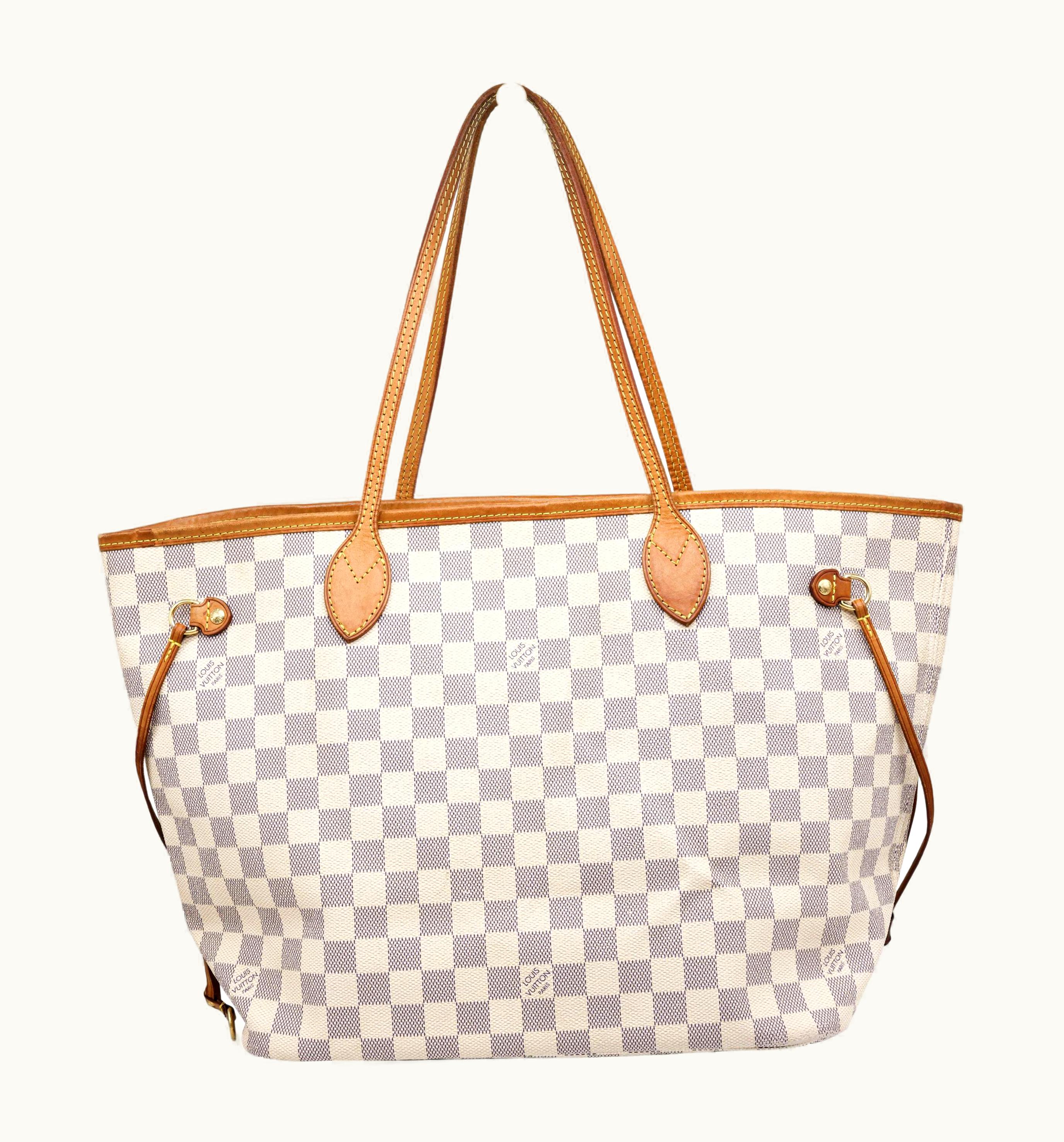 Louis Vuitton Louis Vuitton Damier Azure Neverfull Top Handle Tote Bag, France