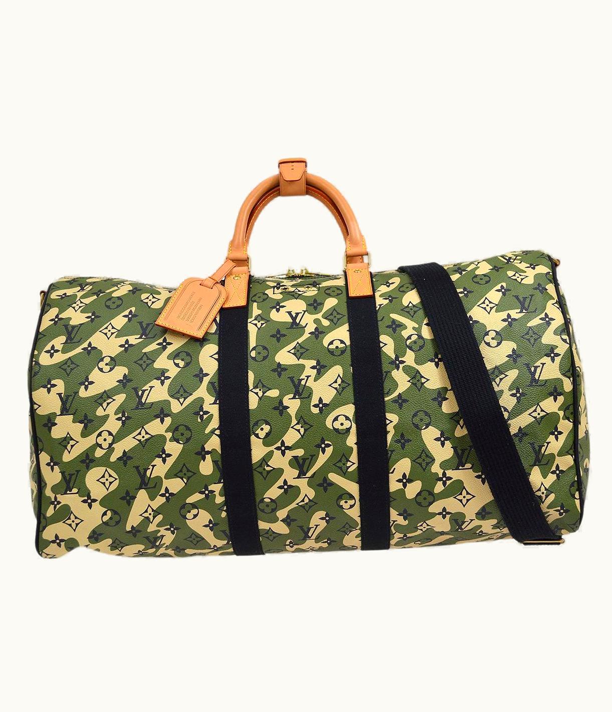 Louis Vuitton Louis Vuitton Monogram Camouflage Keepall 55 Travel Duffle Bag