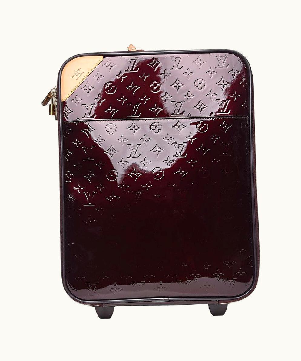 Louis Vuitton Louis Vuitton Monogram Vernis Amarante Pegase 45 Rolling Carryon Trolley